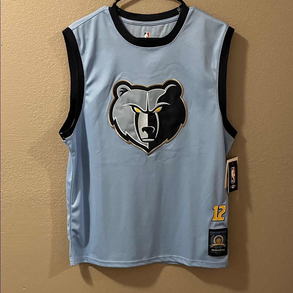 NBA Light Blue and Black Basketball Jersey